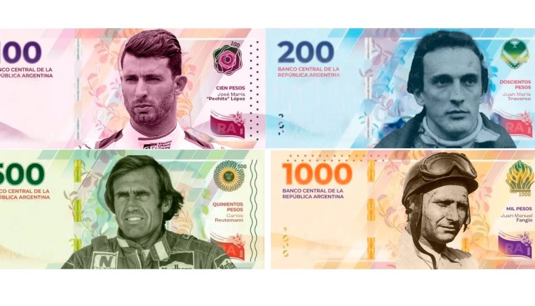 Los pilotos eligieron a los próceres para los billetes