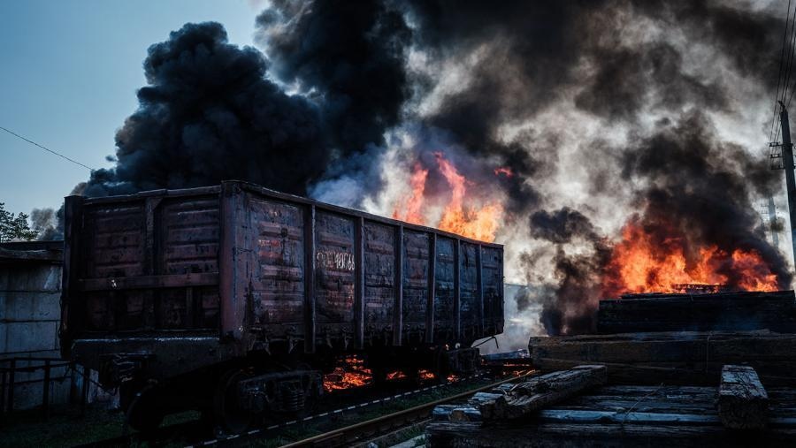 Rusia atacó una red ferroviaria en Ucrania clave para recibir armas enviadas desde Europa Rusia atacó una red ferroviaria en Ucrania clave para recibir armas enviadas desde Europa