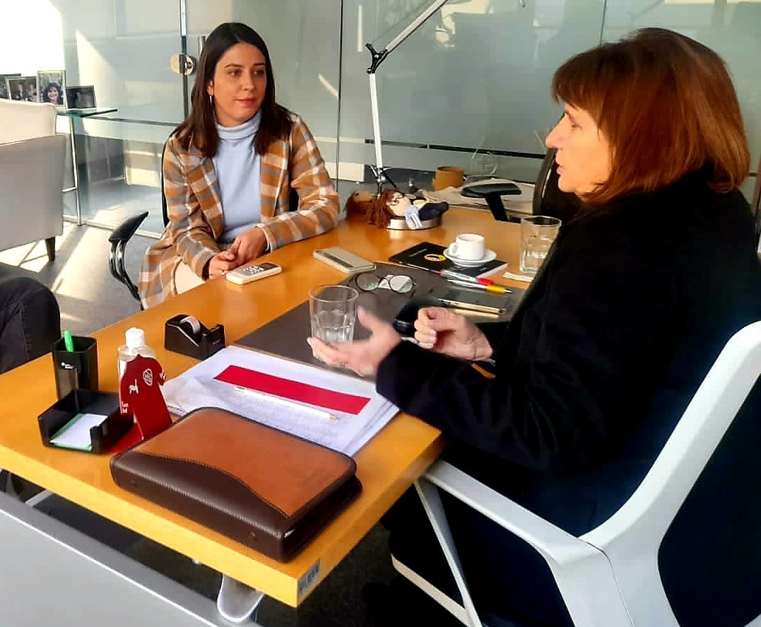 Patricia Bullrich y Ayelen Acosta compartieron agenda en Capital Federal