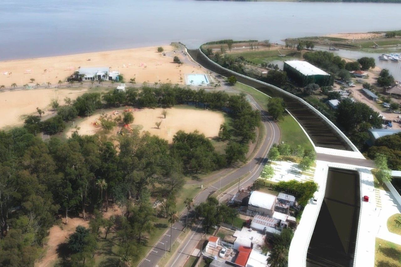 Una obra ambiental, turística y urbana permitirá recuperar el ingreso a las aguas del Thompson