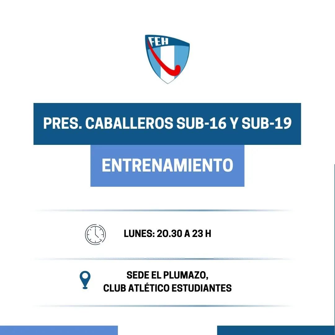 Definido el horario de entrenamiento Definido el horario de entrenamiento