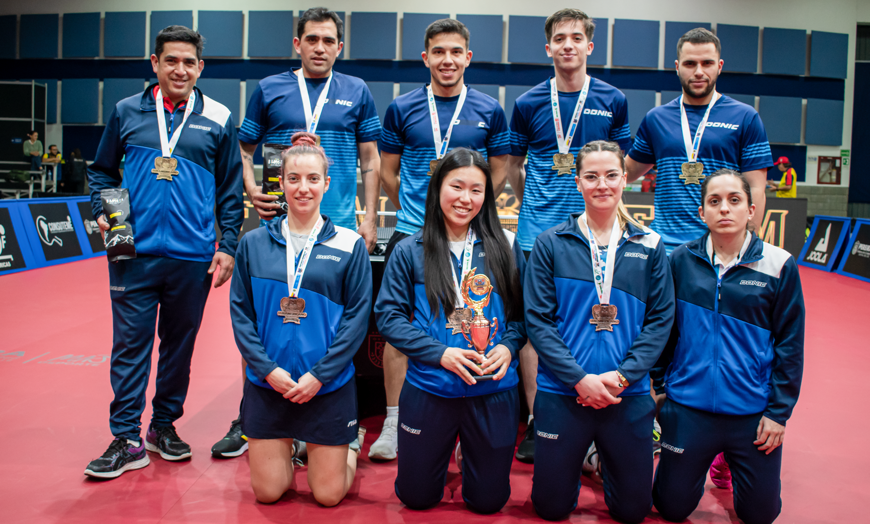 Muy buena cosecha de medallas en los Sudamericanos de Tenis de Mesa