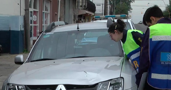 Peritaron la Duster que embistió al ciclista Panozzo Peritaron la Duster que embistió al ciclista Panozzo
