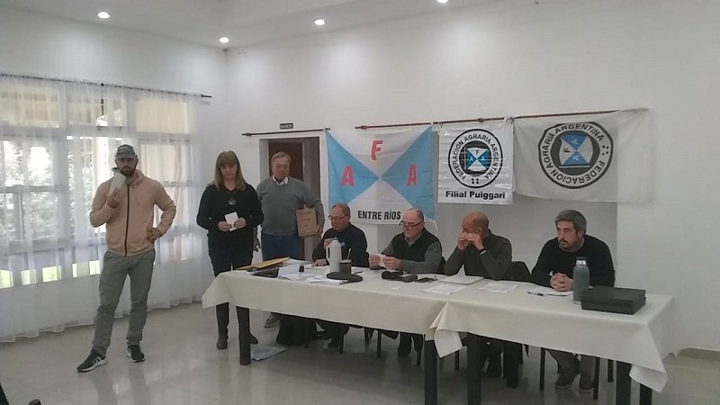 Guía y Martiarena fueron ratificados al frente de la Federación Agraria de Entre Ríos