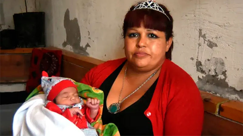 En Neuquén, una mujer tuvo su séptimo hijo varón y quiere que el presidente sea el padrino
