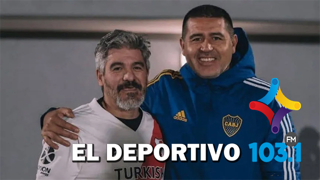 Encuentro emotivo entre Riquelme y Ortega en el fútbol Senior de Boca y River Encuentro emotivo entre Riquelme y Ortega en el fútbol Senior de Boca y River