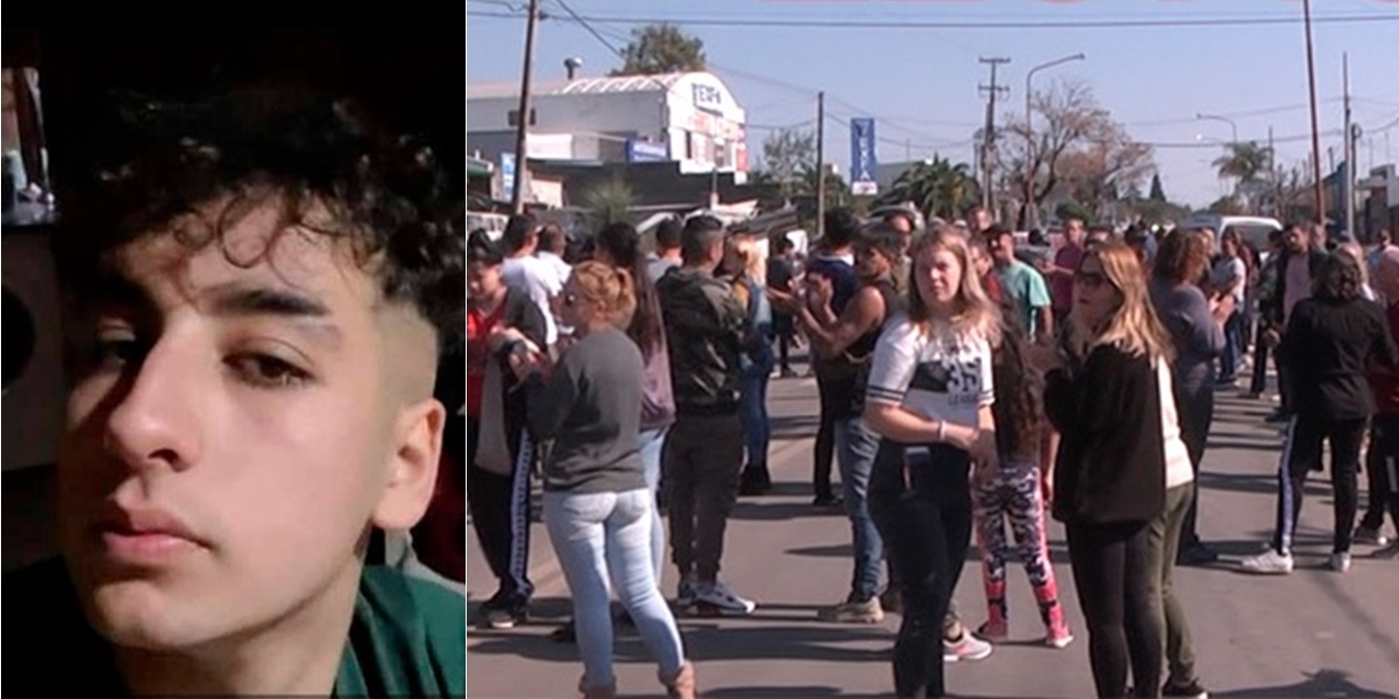 Amigos y familiares de Santiago realizaron una marcha en el lugar del accidente