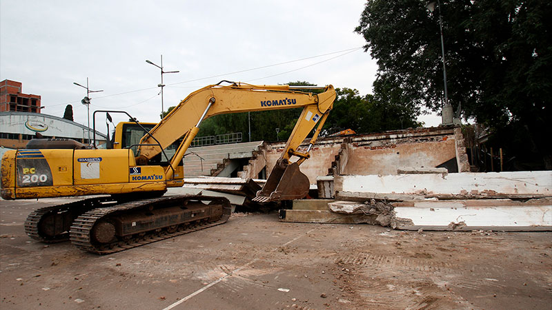 Comenzaron los trabajos para crear la nueva pista de atletismo del Parque Berduc