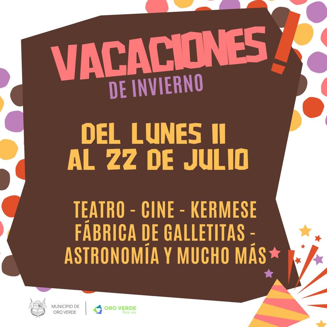 Vacaciones en Oro Verde con música, teatro, juegos y observaciones de la Luna