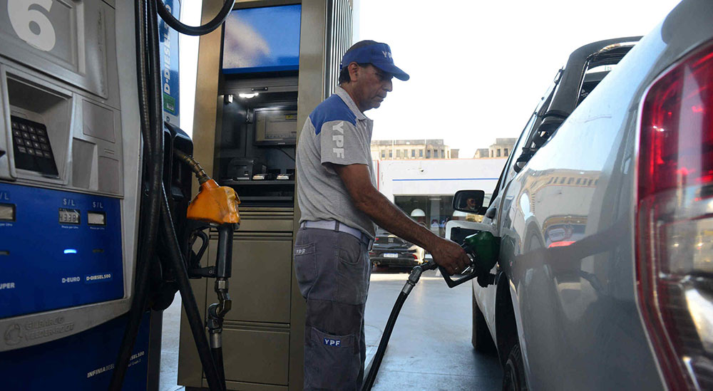YPF aumentó un 7,5% el precio de la nafta y el gasoil