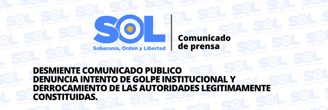 El partido SOL desmiente comunicado público