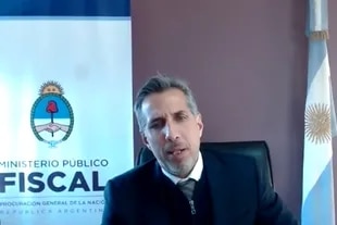 El fiscal Diego Luciani hoy, durante el cuarto día de su alegato