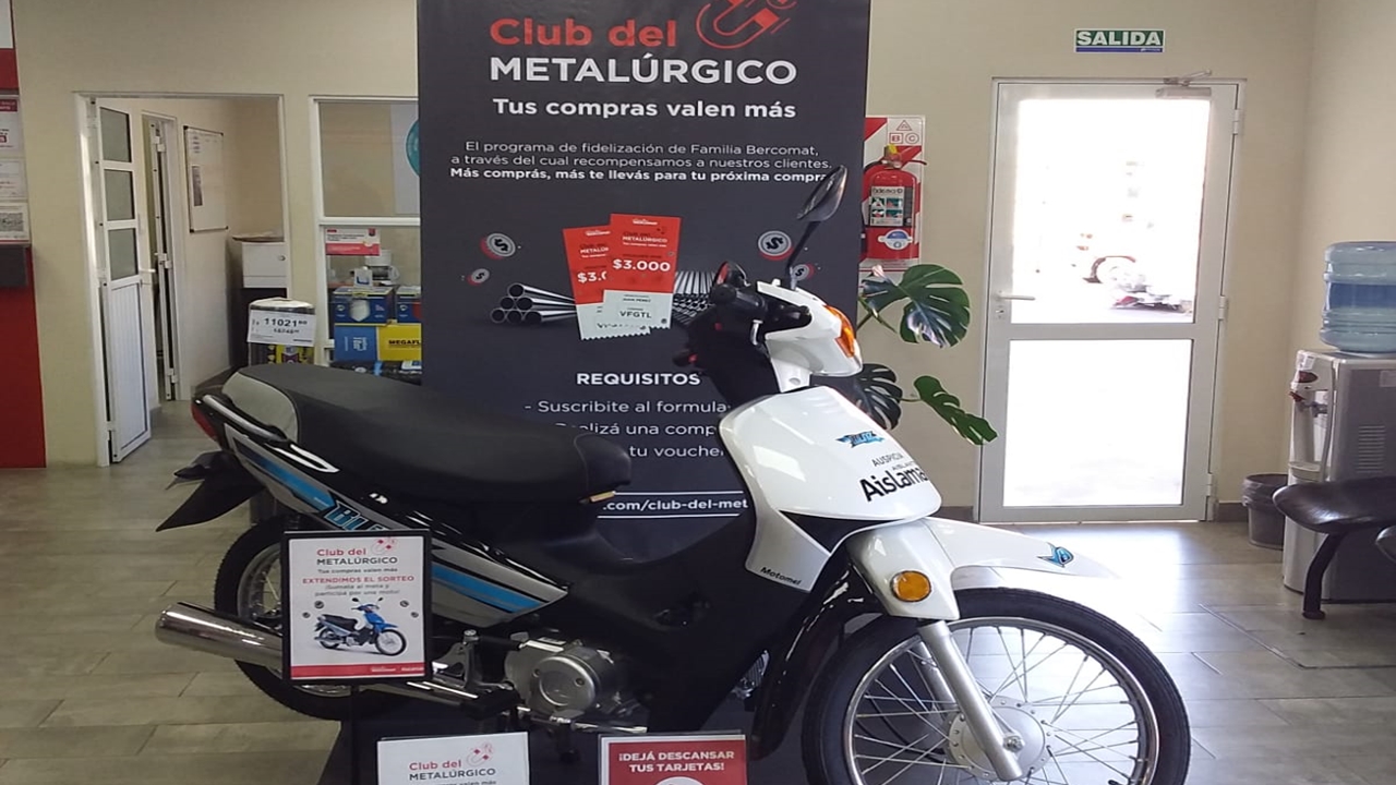 Familia Bercomat hoy sortea una moto
