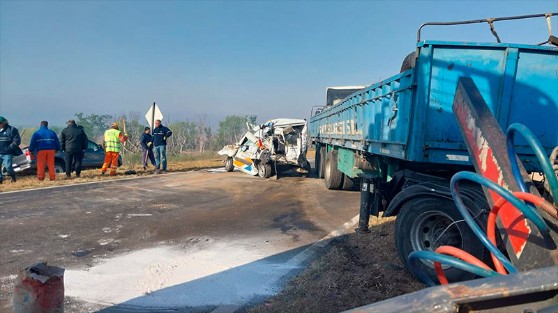 Choques en el enlace Victoria-Rosario debido a la escasa visibilidad