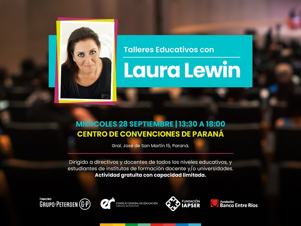 La Fundación Banco Entre Ríos convocó a participar de Talleres con Laura Lewin