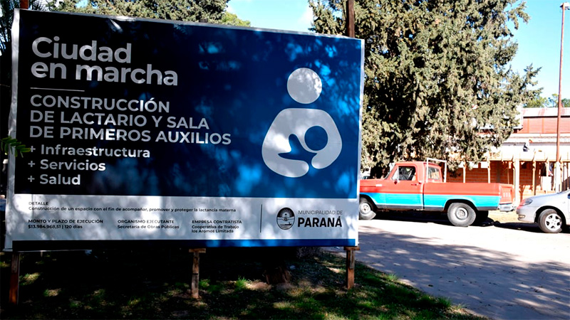 En el Parque Industrial se construye un lactario y sala de primeros auxilios