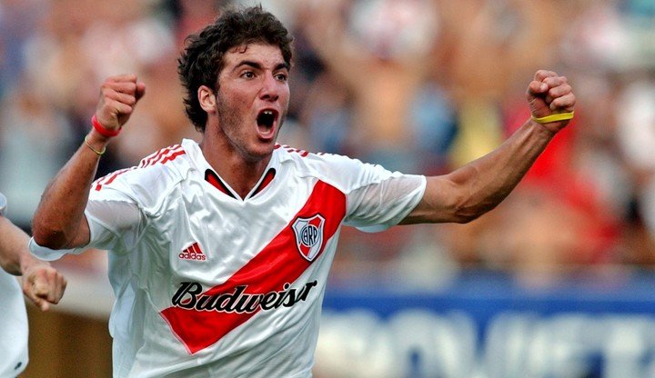 Higuaín en su paso por River.