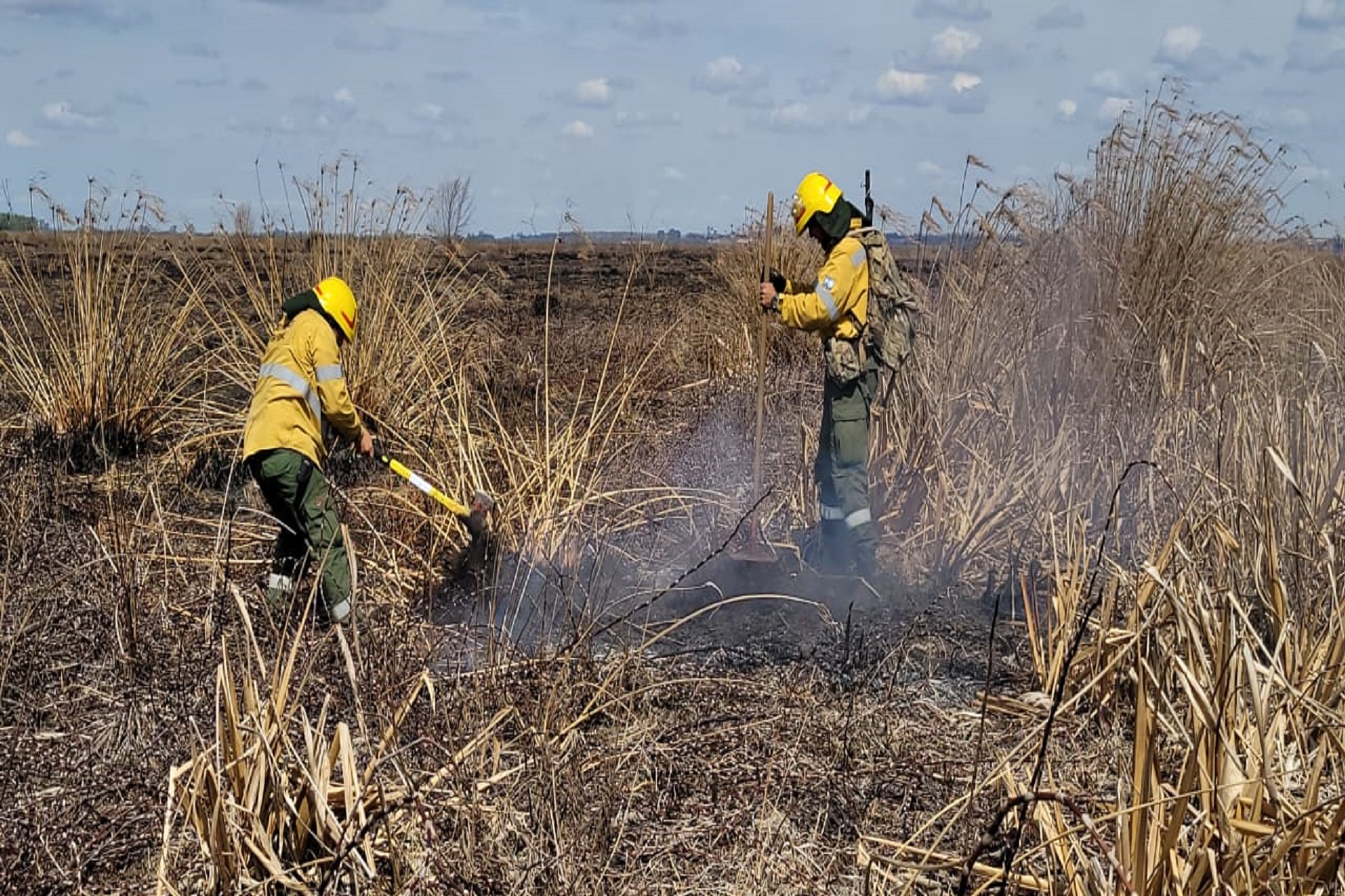 Entre Ríos colabora para apagar incendios en la isla santafecina frente a Paraná Entre Ríos colabora para apagar incendios en la isla santafecina frente a Paraná