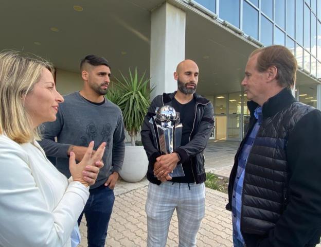 Bordet recibió al plantel de Patronato, campeón de la Copa Argentina