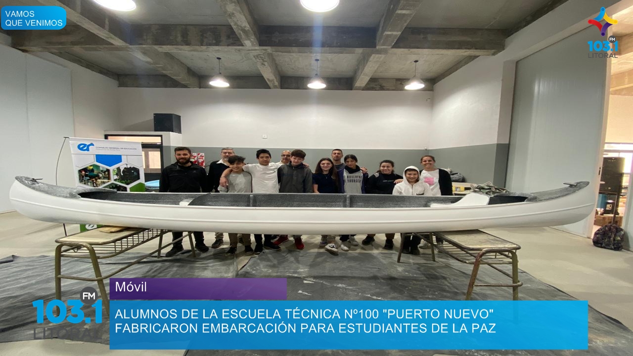 Alumnos fabricaron una embarcación para estudiantes de La Paz