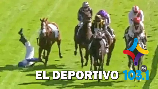 Turf: repudiable codazo a un jockey en plena carrera Turf: repudiable codazo a un jockey en plena carrera