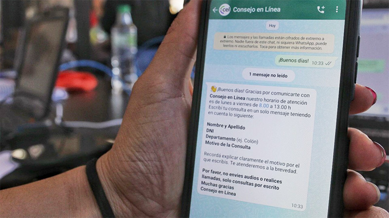 El CGE amplía su atención al público a través de WhatsApp El CGE amplía su atención al público a través de WhatsApp
