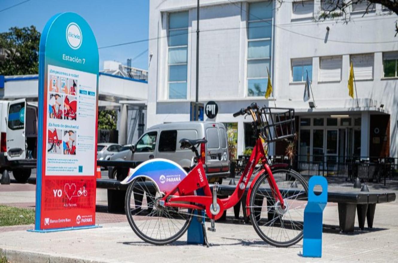 Instalaron nuevas estaciones del sistema de bicicletas públicas