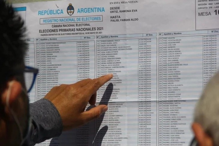 Elecciones 2023: consultá el padrón electoral