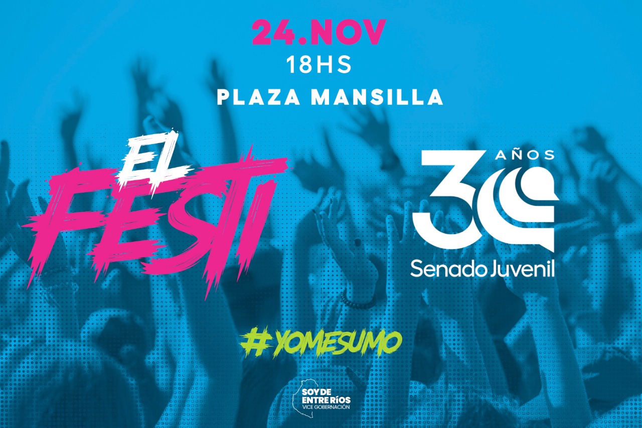 Los 30 años del senado juvenil: con música, arte urbano y juegos en la Plaza Mansilla