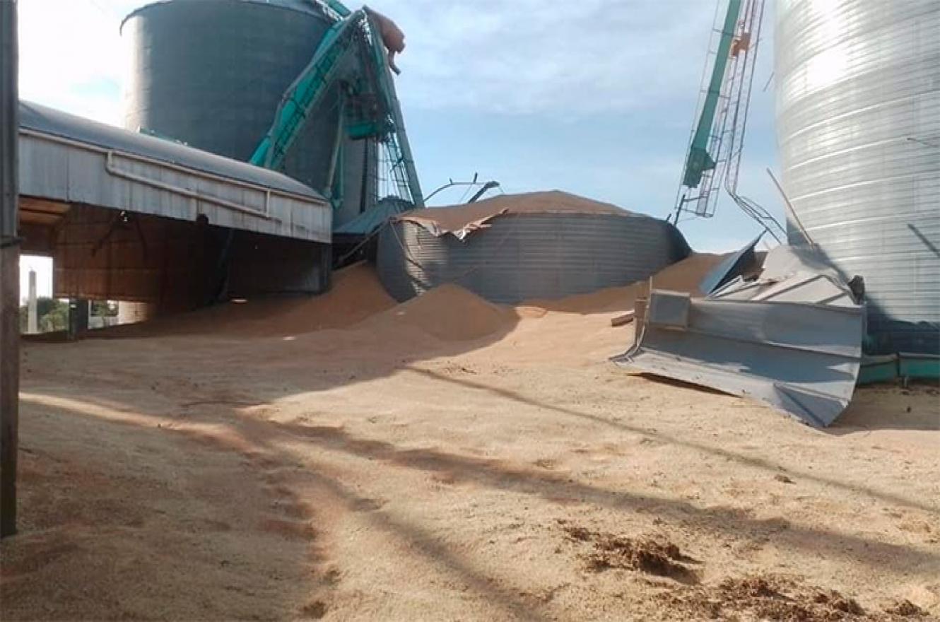 Explotó un silo y provocò pérdidas millonarias en cercanías de El Palenque