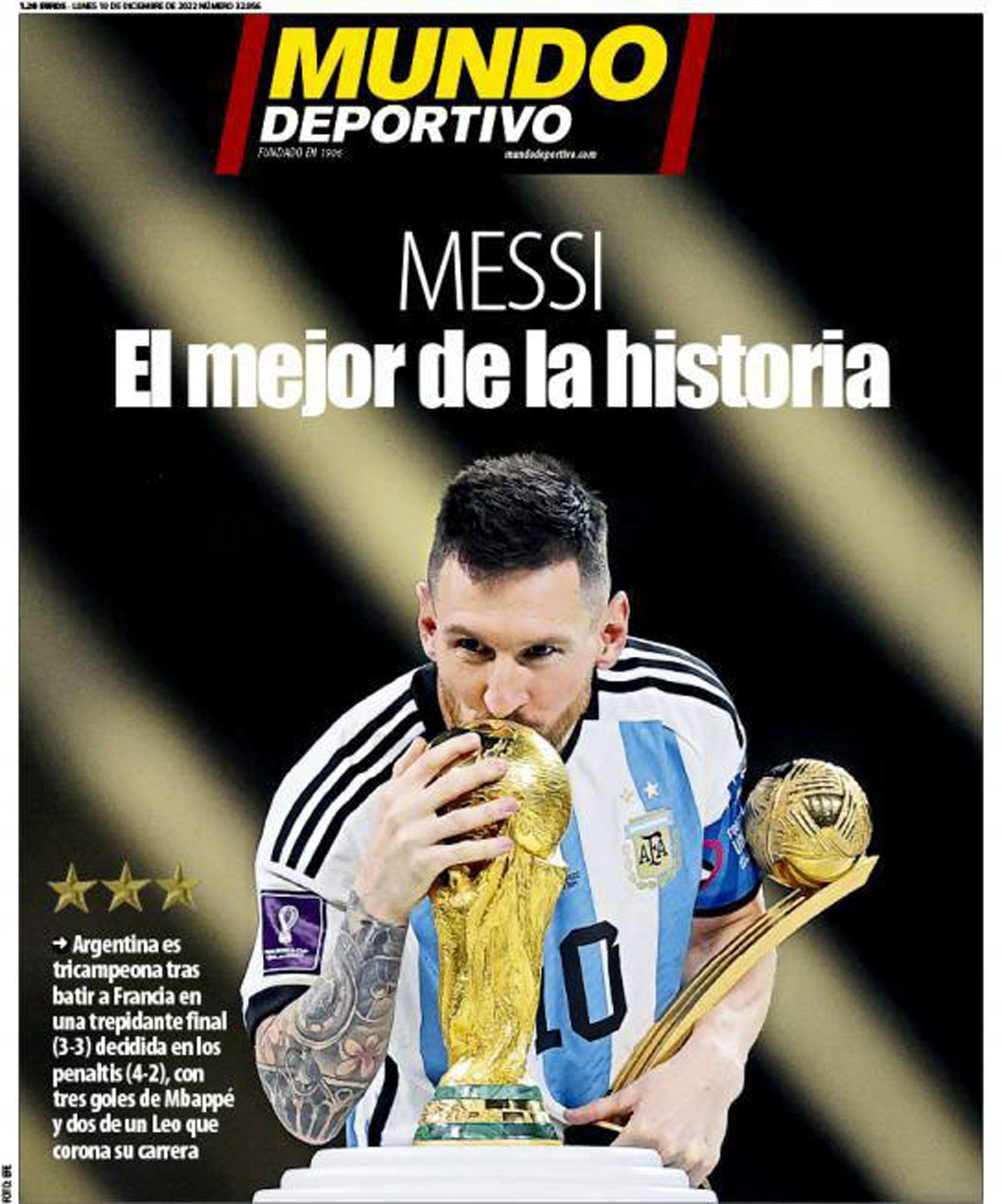 La foto que se hizo desear fue la tapa de Mundo Deportivo