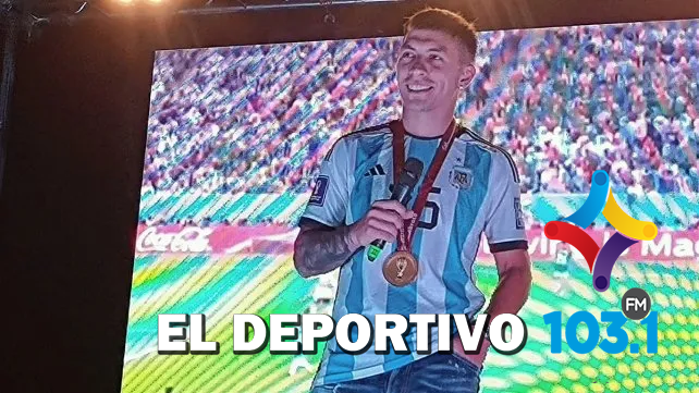Gualeguay recibió al campeón del mundo: Lisandro Martínez