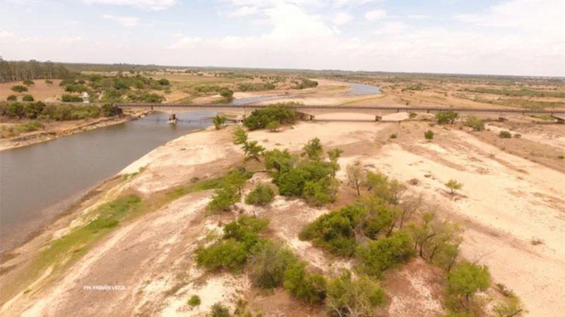 Imágenes impactantes de la bajante del río Corriente