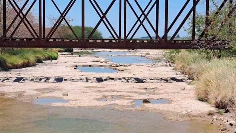 Se secó un río en una de las zonas agrícolas más importante del país