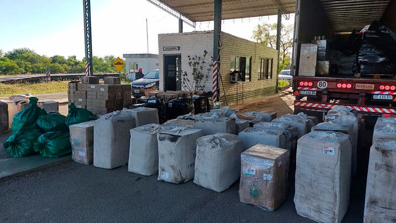 Aduana secuestró mercadería por  millones tras operativo en Entre Ríos