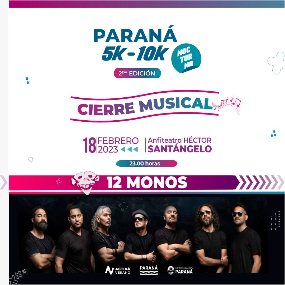 Cronograma de distribución de kits para la Carrera Nocturna Ciudad de Paraná