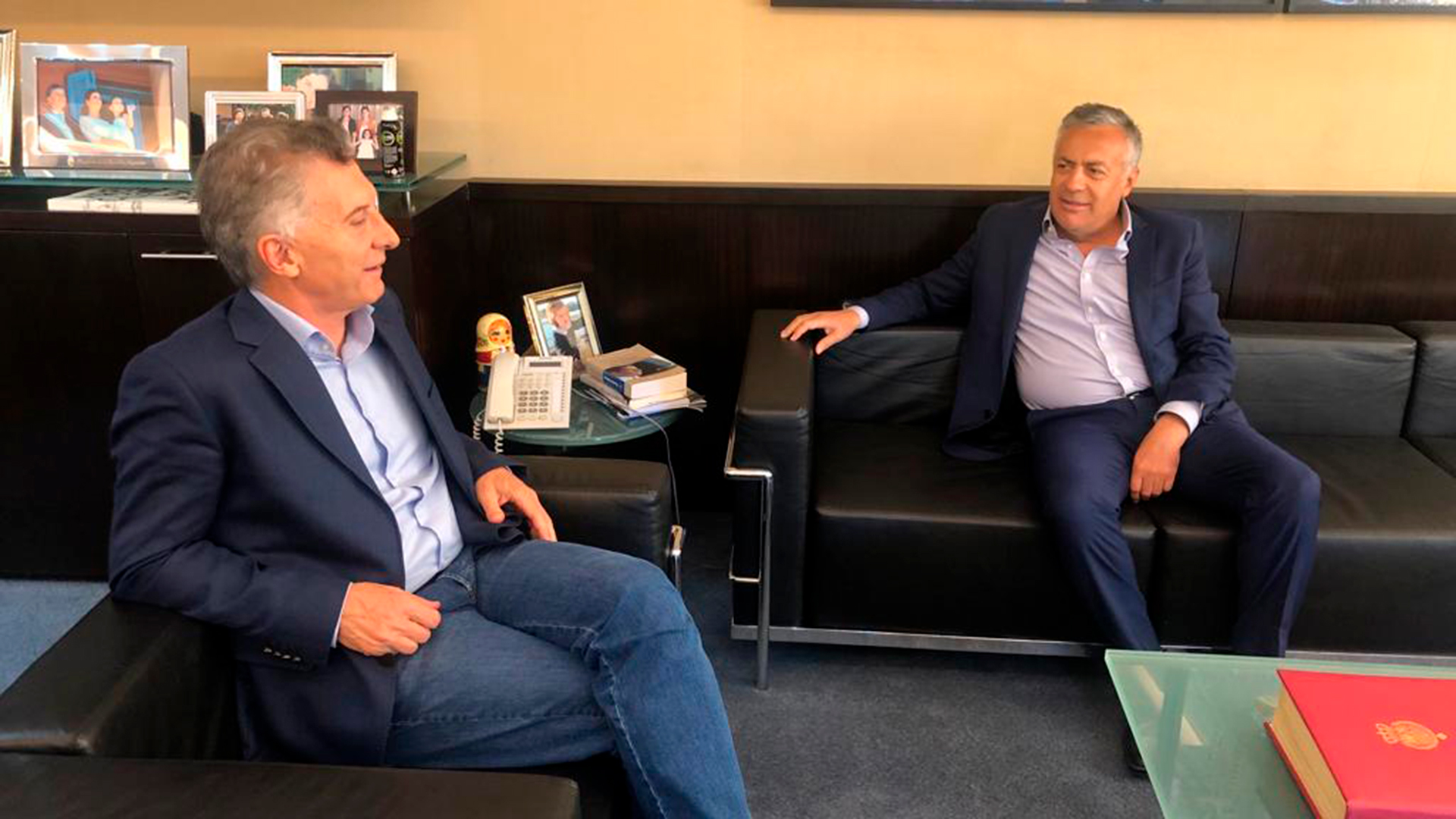 Alfredo Cornejo con Mauricio Macri