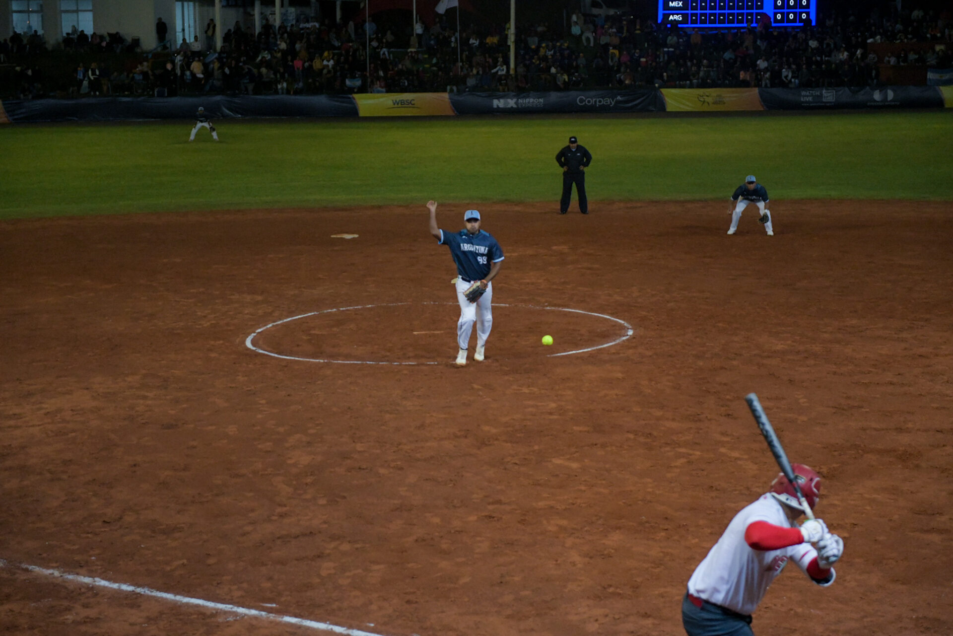 Sóftbol: Argentina comenzó el mundial con una derrota ante México en el sub23
