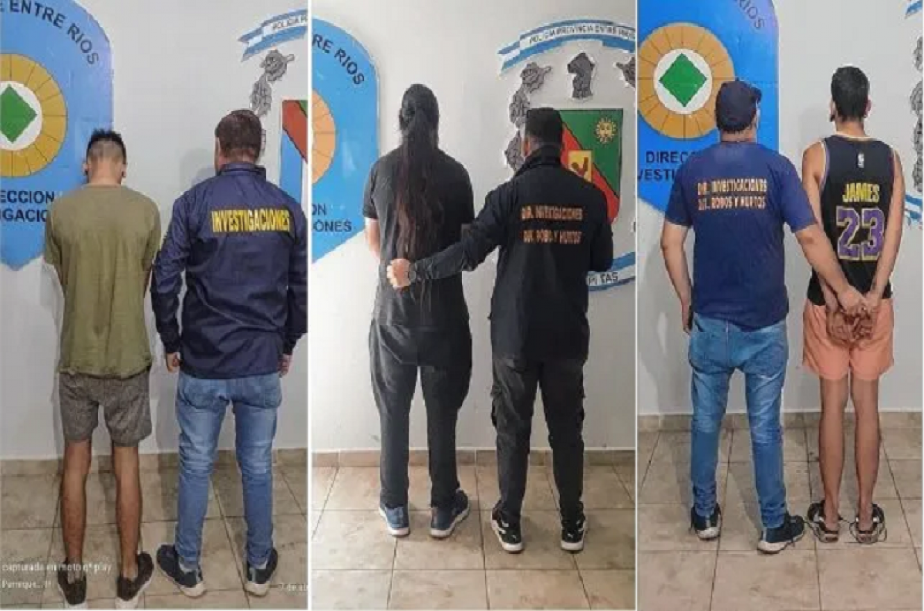 Detuvieron a tres personas por el alquiler y venta de armas