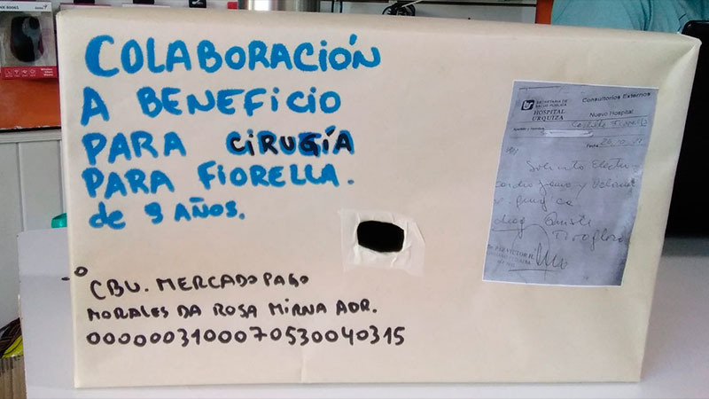 Solicitan ayuda para operar a niña con quiste que le dificulta respirar