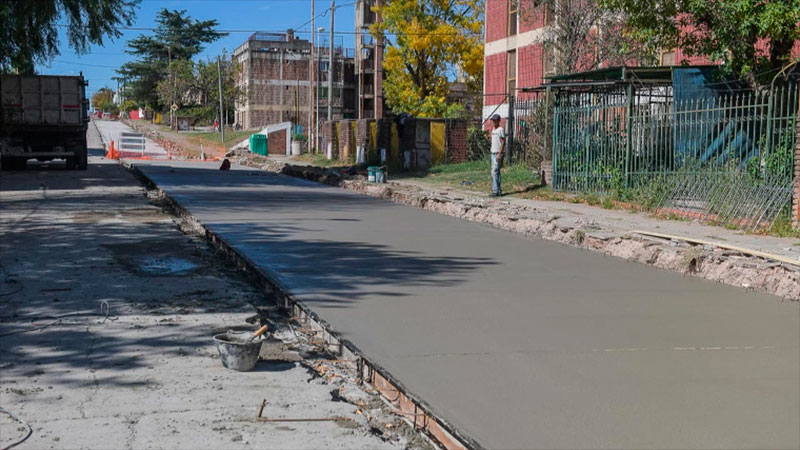 La Municipalidad realiza obras integrales en barrio Lomas del Mirador