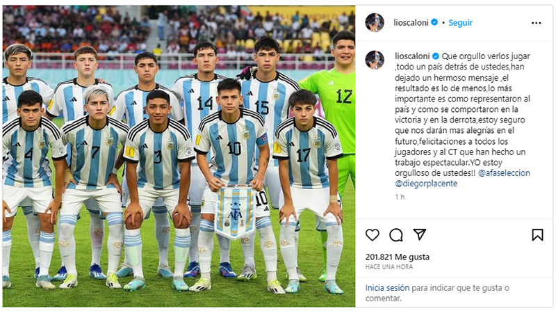El mensaje de Scaloni para la Selección Sub 17: «Estoy orgulloso de ustedes» El mensaje de Scaloni para la Selección Sub 17: «Estoy orgulloso de ustedes»