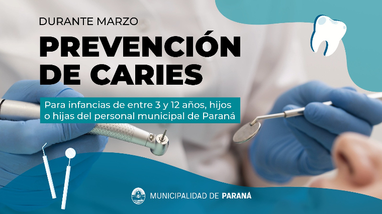 Durante marzo continuará la campaña de prevención de caries para hijos de trabajadores municipales