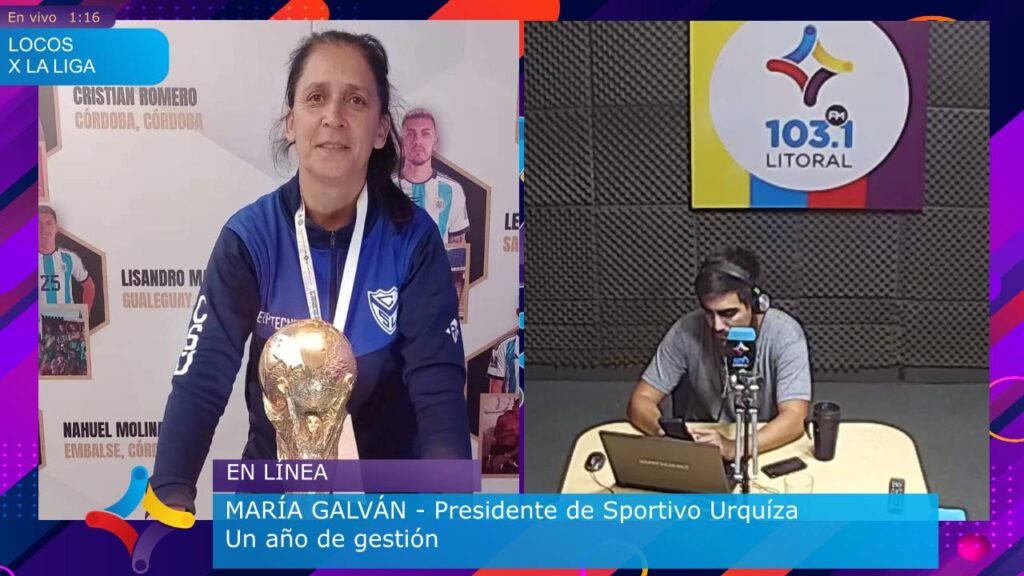 María Galván y su primer año al frente de Sportivo Urquiza María Galván y su primer año al frente de Sportivo Urquiza