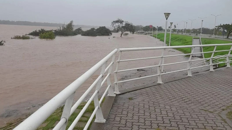 El río Uruguay en Concepción ya mide 7,10 metros El río Uruguay en Concepción ya mide 7,10 metros