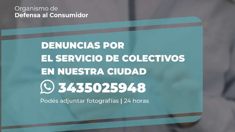 La Municipalidad recibe denuncias sobre el servicio de colectivos vía WhatsApp La Municipalidad recibe denuncias sobre el servicio de colectivos vía WhatsApp
