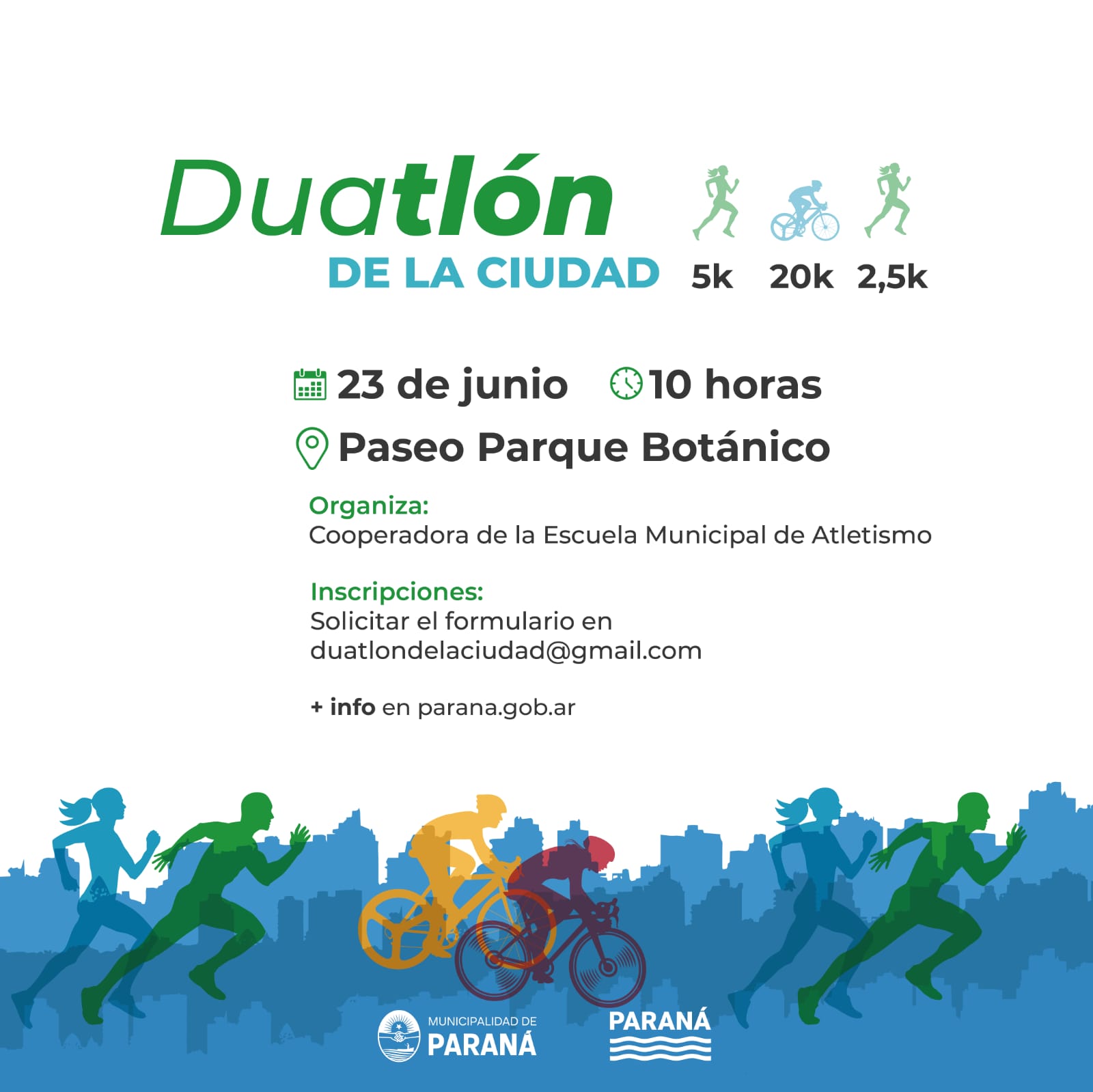 Está abierta la inscripción para el Duatlón de la Ciudad Está abierta la inscripción para el Duatlón de la Ciudad