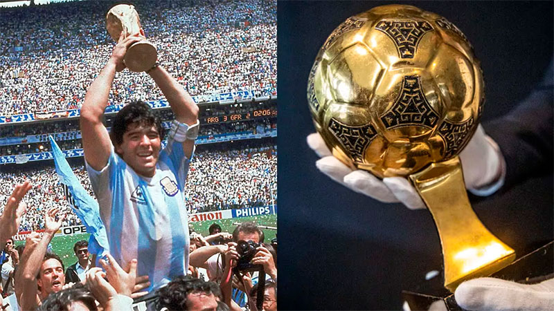 La justicia decidió incautar el Balón de Oro de Maradona y evitar su subasta