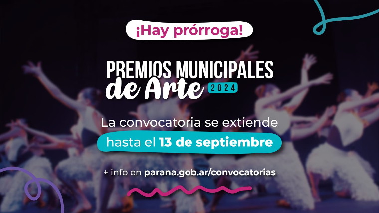 Extienden la convocatoria de los Premios Municipales de Arte 2024