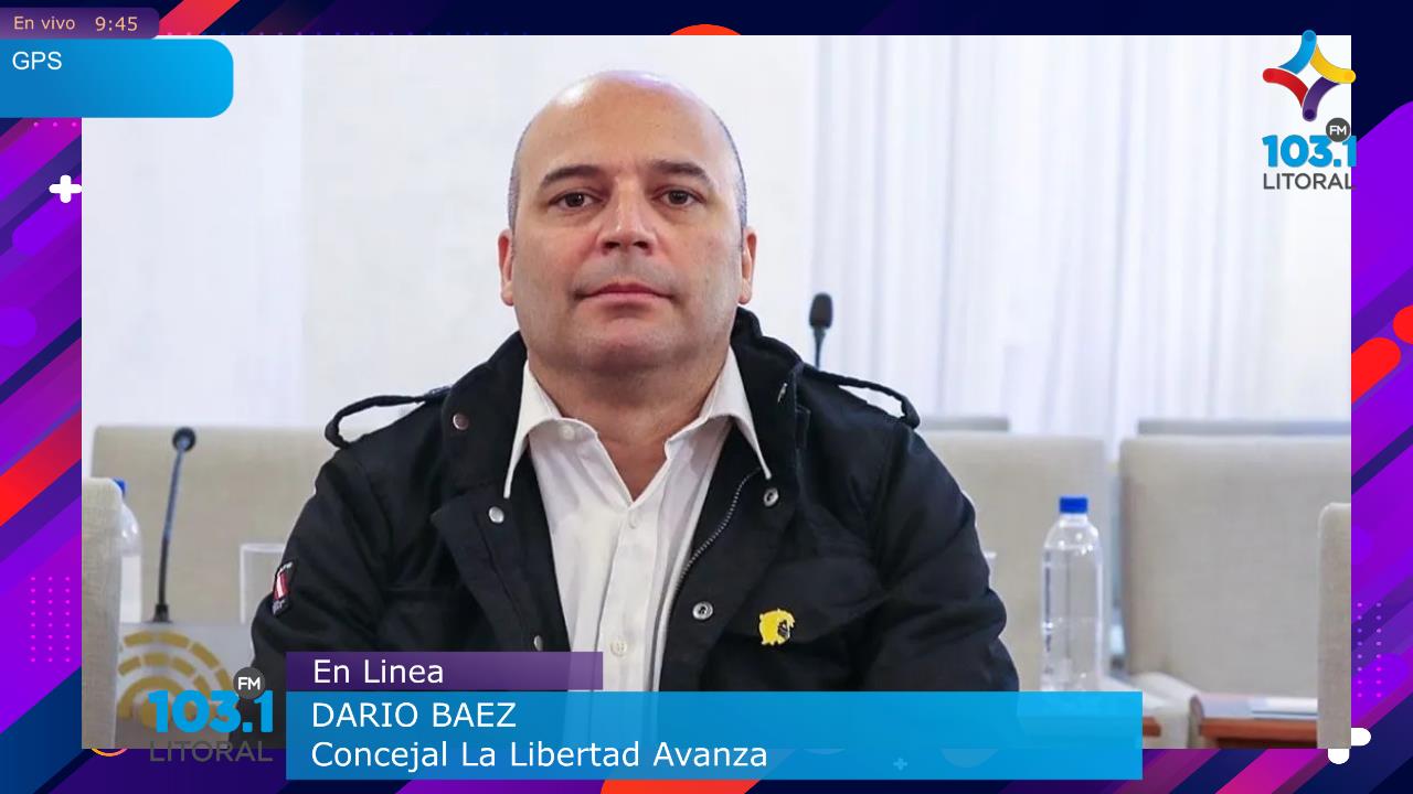 El concejal Darío Báez de La Libertad Avanza habló sobre el presupuesto 2025 anunciado por el presidente Javier Mile